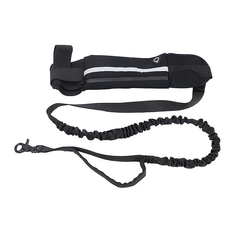 Sports Waist Bag Dog Leash Reflective Elastic Outdoor Pet Supplies Noir Sports Waist Bag Dog Leash Reflective Elastic Outdoor Pet Supplies Noir