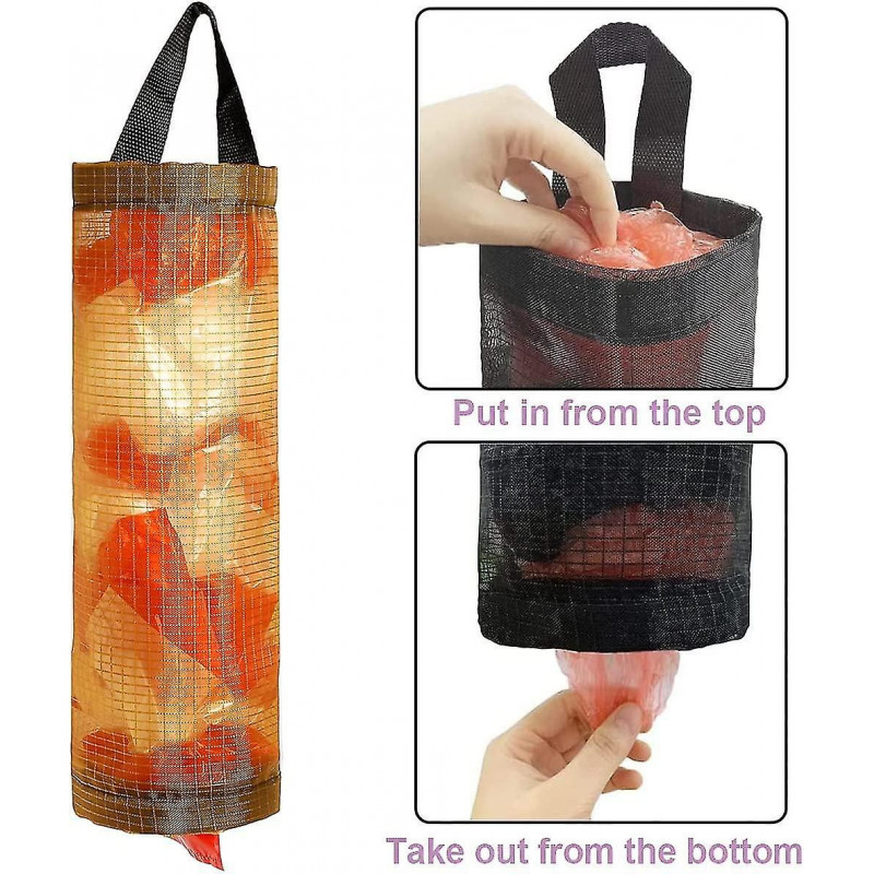 Plastic Bag Holder,folding Garbage Bag Organizer