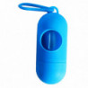 Plastic Dog Poo Bag Dispensers + Pet Waste Bags Blue