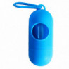 Plastic Dog Poo Bag Dispensers + Pet Waste Bags Blue
