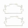 2 Sets Trash Bag Holder Elegant Stylish Strong Load Bearing Rustproof Hanging Rubbish Bag Holder for Kitchen 2 Sets Trash Bag Holder Elegant Stylish Strong Load Bearing Rustproof Hanging Rubbish Bag Holder for Kitchen
