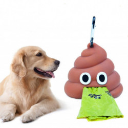 Distributeur de sac à crottes pour chiens Porte-sacs à crottes pour sacs à déchets pour chiens