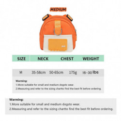 Dog Backpack Harness with Leash,Pet Puppy Backpacks Dog Poop Bag Dispenser,Adjustable Pets Self Car