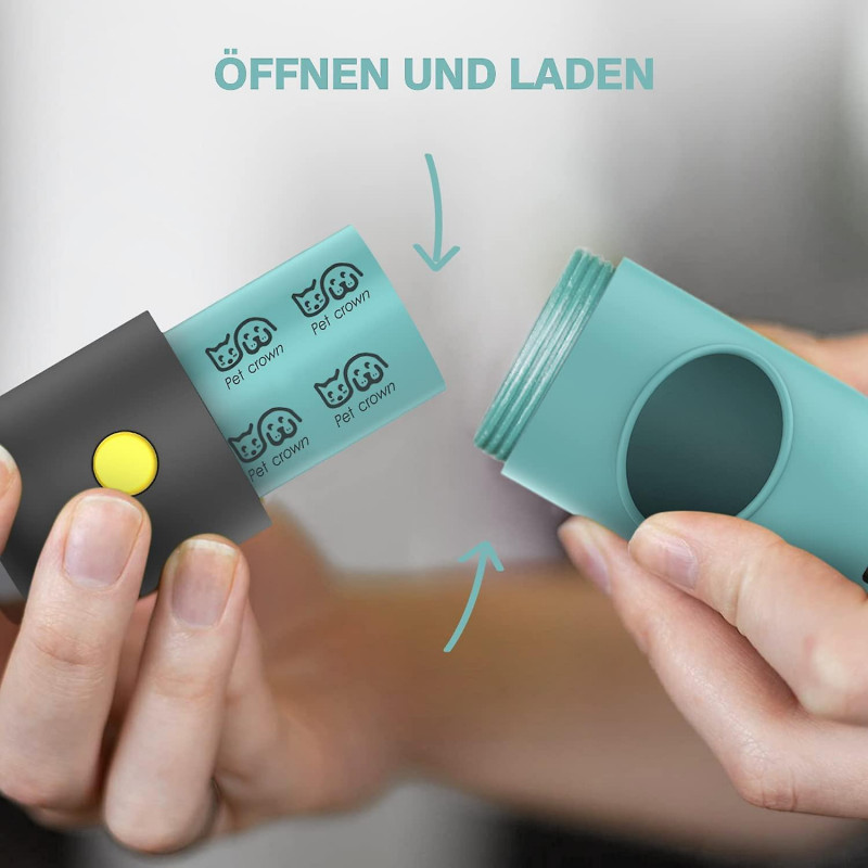 2-pack Dog Poop Bag Dispenser For Leash, Compatible Pet Poop Bag Holder With Safe Led Flas