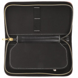 Barbers Leather Scissor Holder Hairstylists Shear Case Portable Scissor Pouch Bag