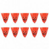 10pcs Personalized Pumpkin Pattern Waste Bags Garden Fallen Leaves Litter Bags