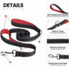 Heytea 4ft Heavy Duty Dog Leash avec 2 poignées rembourrées confortables pour la marche Crochets à pression [...]