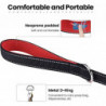 Heytea 4ft Heavy Duty Dog Leash avec 2 poignées rembourrées confortables pour la marche Crochets à pression [...]