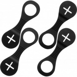 4 Pieces Acsergery Gift Poop Bag Holder For Leash Dog Waste Bag Carrier Handy And Easy Use