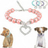 Love Pendant Pearl Necklace Pet Puppy Piggy Pet Accessories Pets Dog Cats Collar