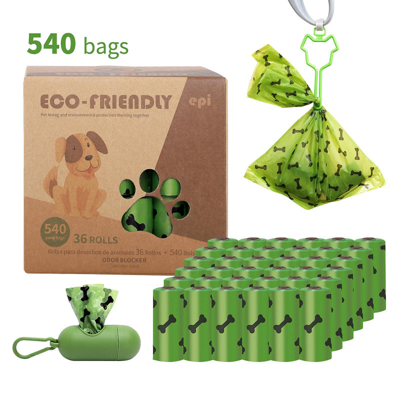 Sacs à crottes de chien Sacs à crottes jetables Sacs à crottes Epi Biodégradable Sacs à déchets pour animaux de [...]