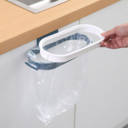Wharick Over the Door Trash Bag Rack Good Load Capacity with Lid PP Garbage Bag Holder Kitchen Gadgets