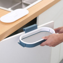 Wharick Over the Door Trash Bag Rack Good Load Capacity with Lid PP Garbage Bag Holder Kitchen Gadgets