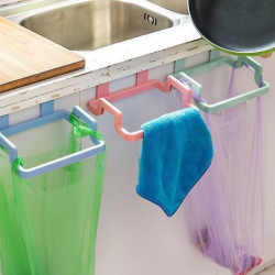 Kitchen Trash Bag Holder Storage Rack - Green Kitchen Trash Bag Holder Storage Rack - Green