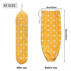 2PCS Plastic Bag Holder Large Grocery Bags Holder Wall Mount Shopping Trash Bag Storage Organizer avec cordon de [...]
