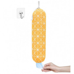 2PCS Plastic Bag Holder Large Grocery Bags Holder Wall Mount Shopping Trash Bag Storage Organizer avec cordon de [...]