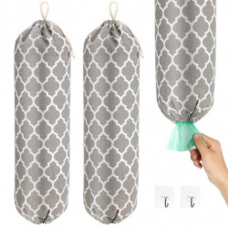 2pcs Bag Holders Wall Bag Organizers Large Grocery Bag Storage Dispensers with Hooks 2pcs Bag Holders Wall Bag Organizers Large Grocery Bag Storage Dispensers with Hooks