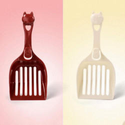 Cute Cat Head Hollow Litter Shovel Dog Waste Scooper Pet Cleaning Supply Tool