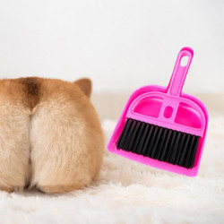 1 Set Broom Set Portable Handy Random Color Mini Cleaning Sweeper Set Pets Cleaning Tool