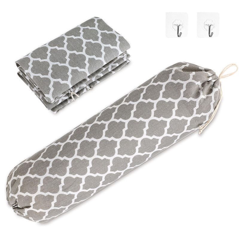 2pcs Bag Holders Wall Bag Organizers Large Grocery Bag Storage Dispensers with Hooks