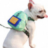 Dog Backpack Harness with Leash,Pet Puppy Backpacks Dog Poop Bag Dispenser,Adjustable Pets Self Carrier Bag Blue Dog Backpack Harness with Leash,Pet Puppy Backpacks Dog Poop Bag Dispenser,Adjustable Pets Self Carrier Bag Blue