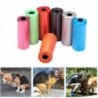 2 x 4Rolls/60Pcs Dog Bags Solid Color Leak-proof Eco-friendly Pet Waste Bags for Home