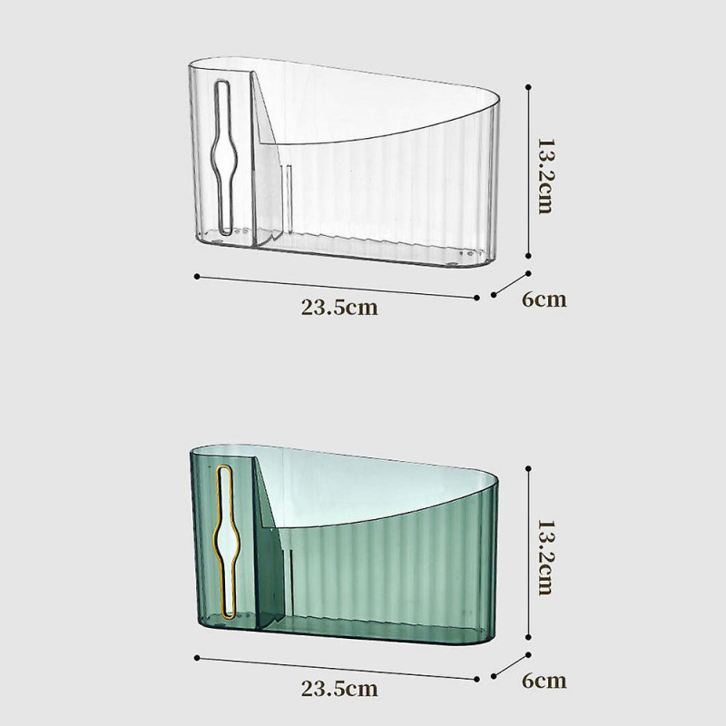 Plastic Garbage Bag Storage Case Space Saving Trash Bag Holder for Kitchen