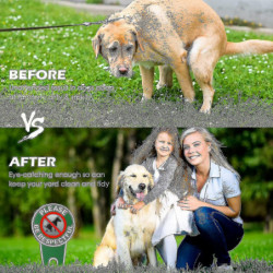 4 pièces Pas de signes de chien caca S’il vous plaît soyez respectueux Pas de chien caca Panneaux de pelouse Pas [...]