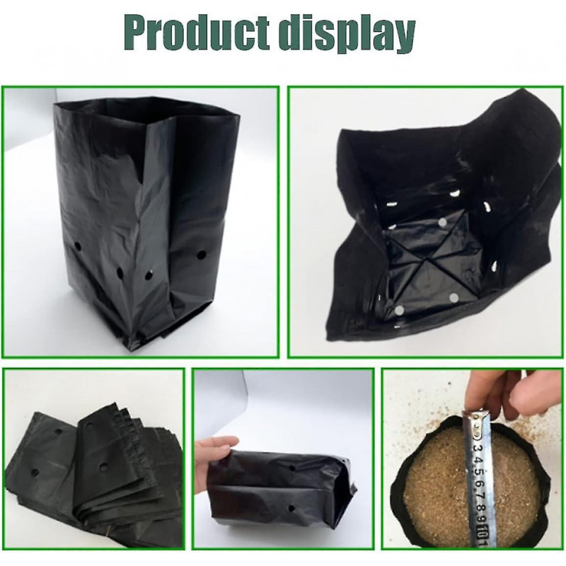 Seedling Bag, Plastic Nursery Bags, Seedling Bag Plastic Nursery Bag Plant Grow Bag 200pcs - DD