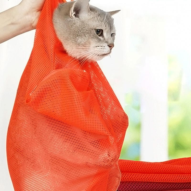 Cat Washing Bag Anti-scratch Mesh Bathing Bag Pet Cleaning Supplies for Bathroom Cat Washing Bag Anti-scratch Mesh Bathing Bag Pet Cleaning Supplies for Bathroom