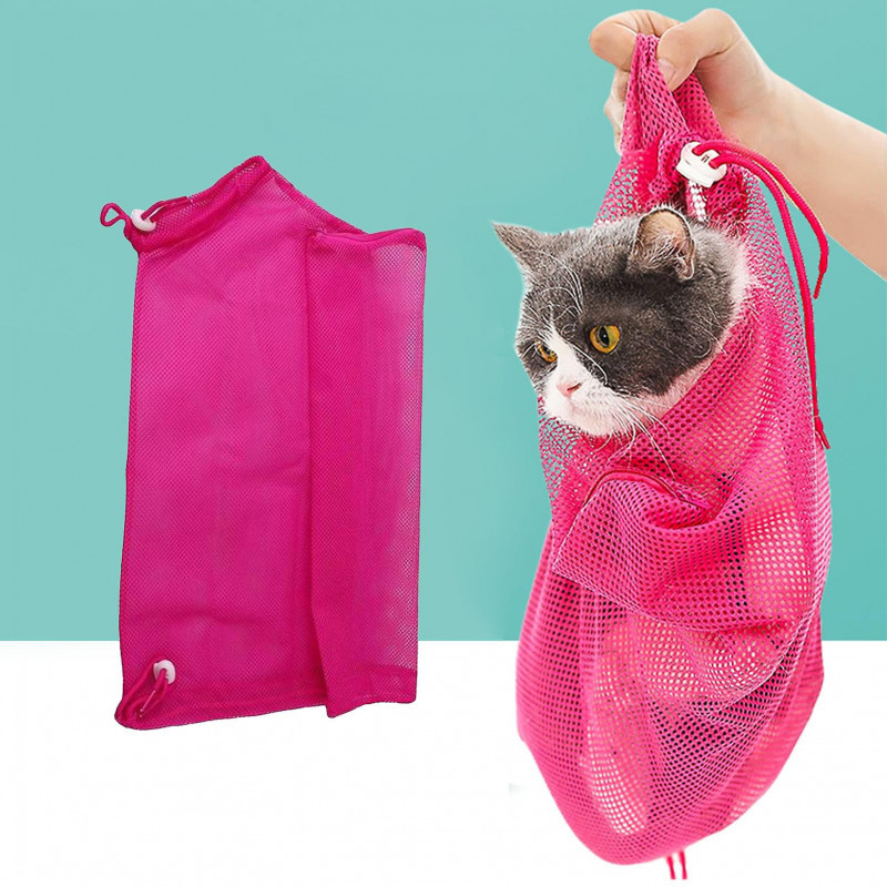 Cat Washing Bag Anti-scratch Mesh Bathing Bag Pet Cleaning Supplies for Bathroom Cat Washing Bag Anti-scratch Mesh Bathing Bag Pet Cleaning Supplies for Bathroom