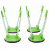 Plastic Bag Holder Rack Stand with Non Slip Base for Kitchen - 4pcs Hands Free Freezer Bags Holder