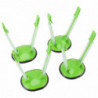 Plastic Bag Holder Rack Stand with Non Slip Base for Kitchen - 4pcs Hands Free Freezer Bags Holder