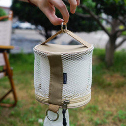 Crochet suspendu Fermeture à glissière Support de tissu Conteneur en papier élégant portable pour Beach Room Rv