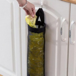 Kitchen Disposable Trash Bag Organizer Punch Free Disposable Bag Holder For Bathroom Bedroom Kitchen