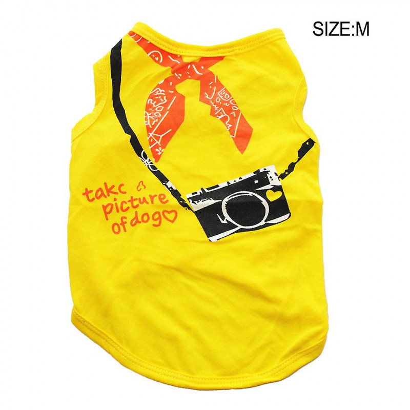 Puppy Clothes Pets Supplies Dog Vest Simple Style Multiple Size Dogs