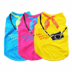 Puppy Clothes Pets Supplies Dog Vest Simple Style Multiple Size Dogs