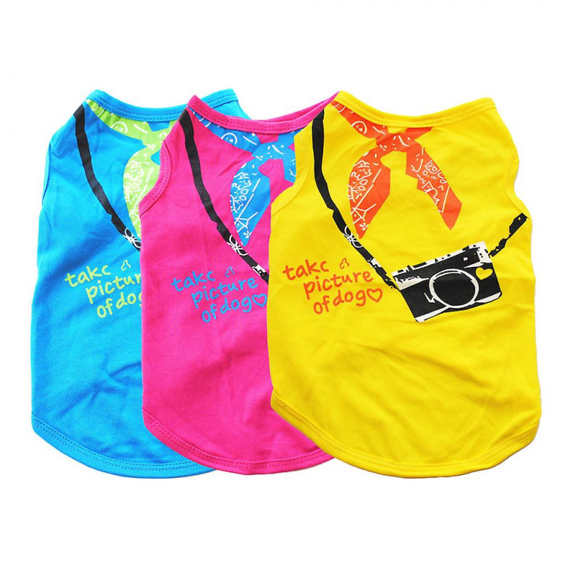 Puppy Clothes Pets Supplies Dog Vest Simple Style Multiple Size Dogs