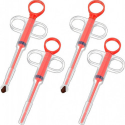 4 pièces Cat Pill Shooter Pill Dispenser Dog Seringue Réutilisable Pet Medicine Feeder pour petits animaux