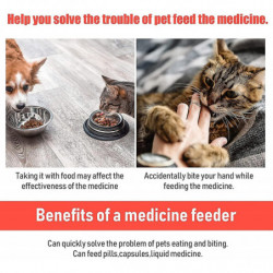 4 pièces Cat Pill Shooter Pill Dispenser Dog Seringue Réutilisable Pet Medicine Feeder pour petits animaux