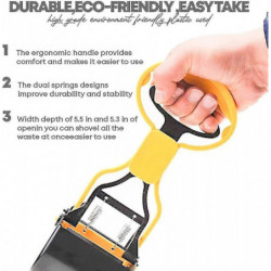 Pooper Scooper For Dogs, Portable High Tension Springs Pooper Scooper With Short Handle Cleaning Tool