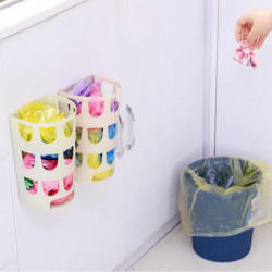 Hanging Storage Bag Plastic Bag Holder Wall-Mounted Grocery Bag Dispenser