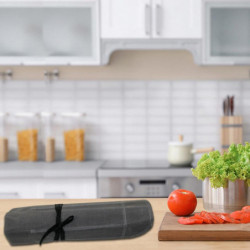 Canvass Chefs Knives Roll Bag with 7 Grid Practical Cutting Tools Holder Bag Camping Accessories