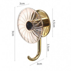 2-in-1 Wall Hook with Sunflower Shape Durable Hole-Free Install Bag Holder for Bedroom Home