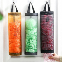 Garbage Bag Storage Bag Cylinder Nylon Plastic Bags Dispenser Organizer for Kitchen