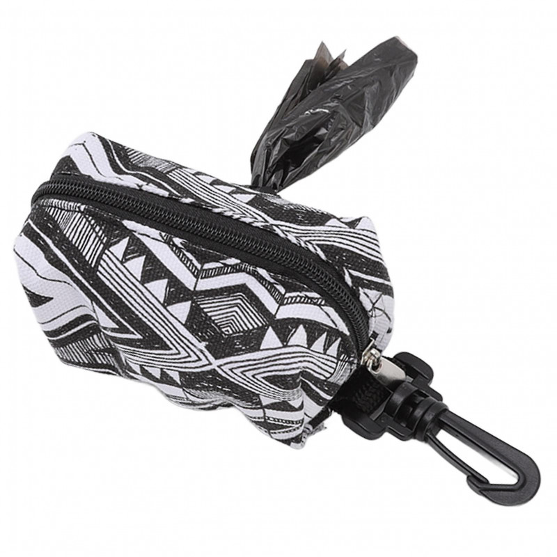 Portable Dog Poop Bag Dispenser Wear Resistant Holder with Buckle for Pets and Puppies