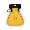 LINJOU Foldable Portable Pet Pooper Scooper with Bag Dispenser and Bags, Poop Scoop Set,yellow