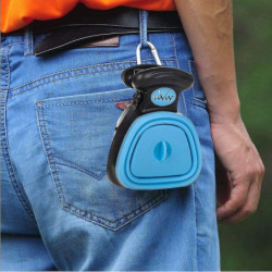 Foldable Portable Pet Pooper Scooper With Bag Dispenser And Bags, Poop Scoop Set,blue