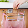 LINJOU Stainless Steel Hanging Garbage Bags Storage Organizer Rack Stainless Steel Trash Bag Holder
