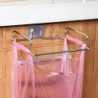 LINJOU Stainless Steel Hanging Garbage Bags Storage Organizer Rack Stainless Steel Trash Bag Holder